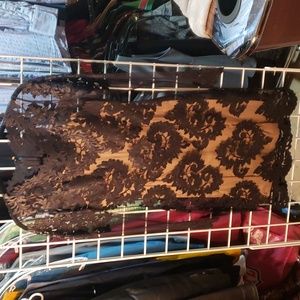 Beautiful and sexy Jitrois leather, lace dress. Size 34 EU. Perfect.